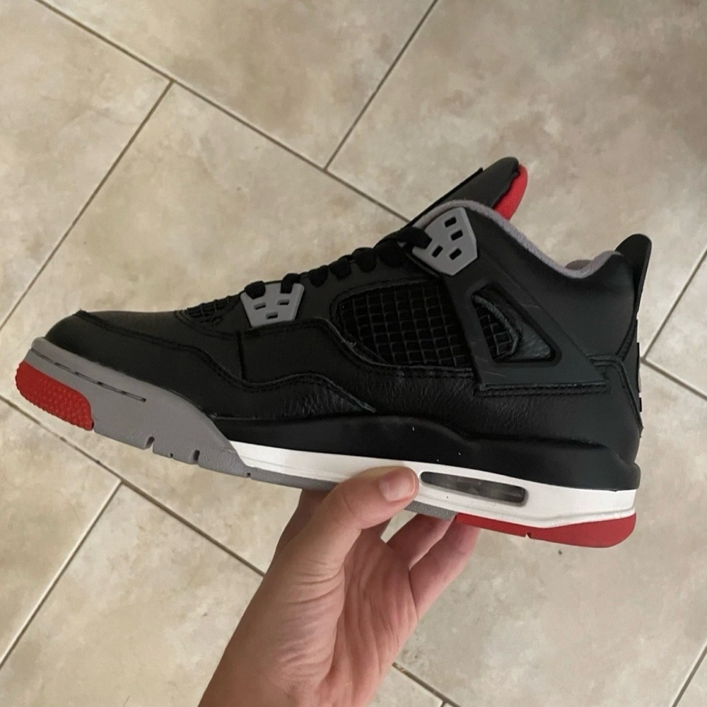 Jordan Black and Red Athletic Shoes